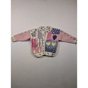 Vintage 90s Chelsea’s Corner Easter Bunny & Chick Cardigan - Size 3T